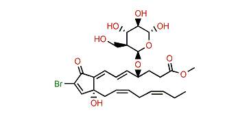 (4R,5E,7Z,12R,14Z,17Z)-4-(b-D-Glucopyranosyloxy)-17,18-didehydrobromovulone 3